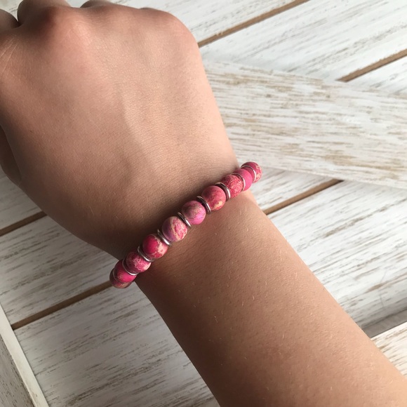 Handmade Natural Impression Jasper Bracelet - Picture 2 of 2